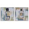 Stupell Industries Abstract Cologne Perfume Bottle 2 pc Framed Giclee Wall Art Set Design by Melissa Wang